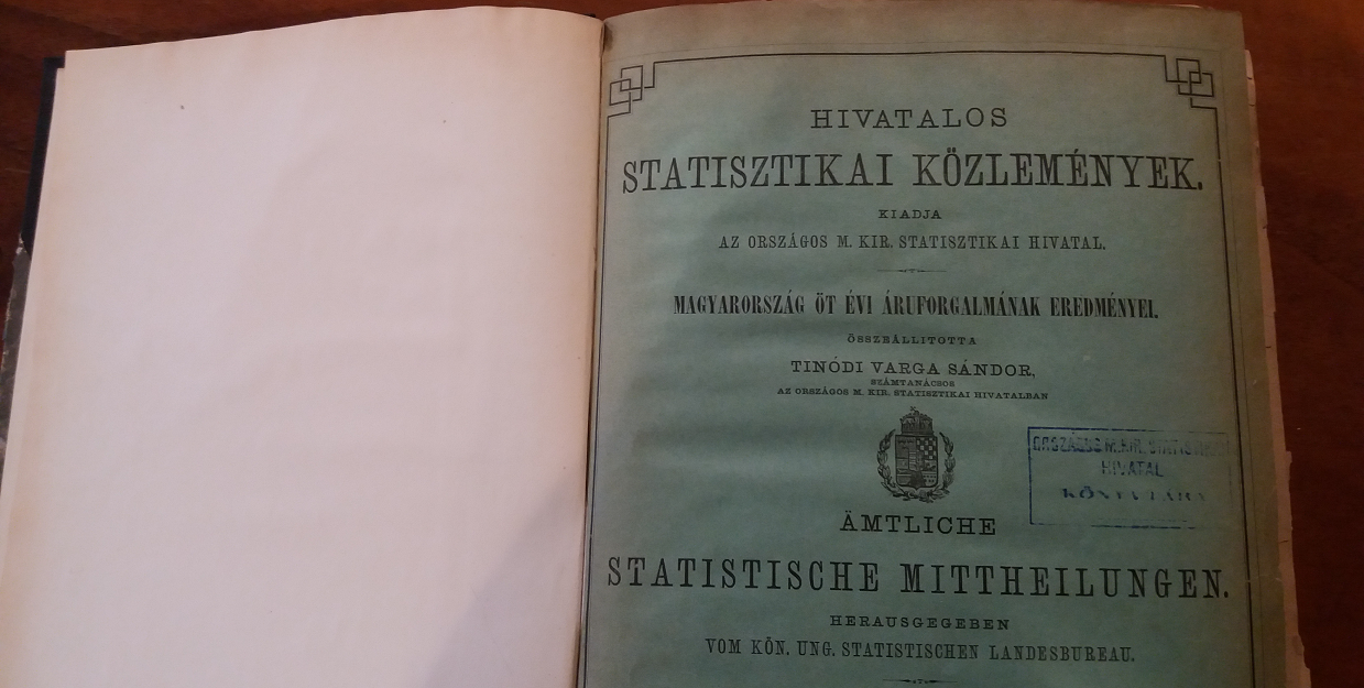 Hivatalos Statisztikai Közlemények