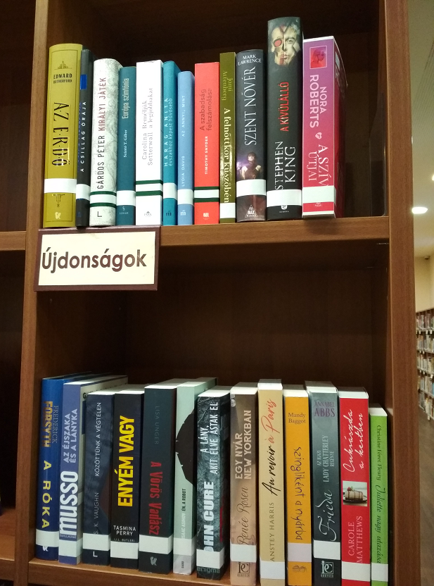 Az olvasótermekbe beválogatott könyvek